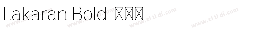 Lakaran Bold字体转换